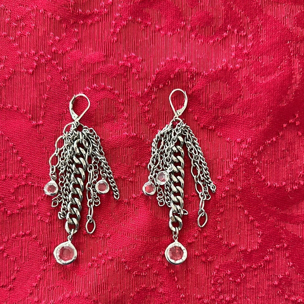 Elegant stainless steel Chain Dangle Earrings
